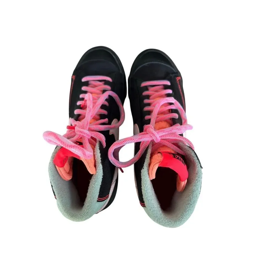 NIKE BLAZER MID '77 GS 'BLACK ATOMIC PINK' DD7710-001 Size 6 Youth Unisex